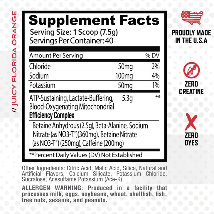 Purus Labs Condense Endurance & Pump Enhancing Pre Workout Powder | Nitric Oxide Booster | Clean Energy | Beta Alanine | 40 Servings (Juicy Florida O