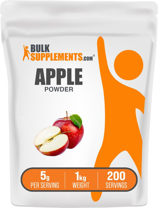 BulkSupplements.com Apple Powder - Apple Fruit Powder, Fiber Supplement for Digestive Support - Natural & Gluten Free, 5g per Serving, 1kg (2.2 lbs)