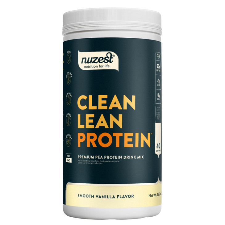 Nuzest - Pea Protein Powder - Clean Lean Protein, Premium Vegan Plant Based Protein Powder, Dairy Free, Gluten Free, GMO Free, Protein Shake, Smooth