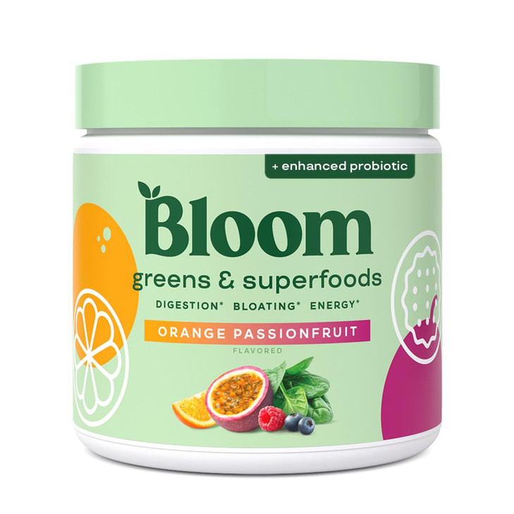 Bloom Nutrition Superfood Greens Powder, Digestive Enzymes with Probiotics and Prebiotics, Gut Health, Bloating Relief for Women, Chlorella, Juice Mi