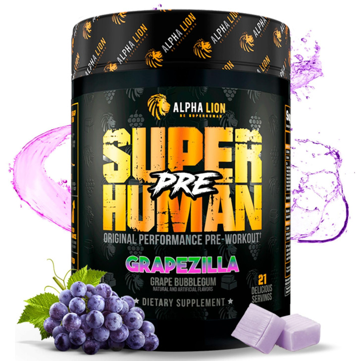 ALPHA LION Superhuman Pre Workout Powder, Beta Alanine, L-Taurine & Tri-Source Caffeine for Sustained Energy & Focus, Nitric Oxide & Citrulline for P