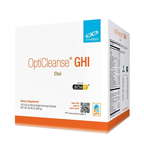 XYMOGEN OptiCleanse GHI Detox Cleanse - Vegan Protein Powder with Vitamins, Phytonutrients, Minerals to Aid Liver Detox, Cytokine Balance, & Gut Heal