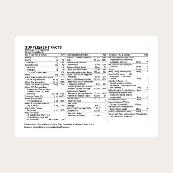 THORNE - MediClear-SGS - Rice and Pea Protein-Based Drink Powder with a Complete Multivitamin-Mineral Profile - Foundational Support - Eliminate Envi