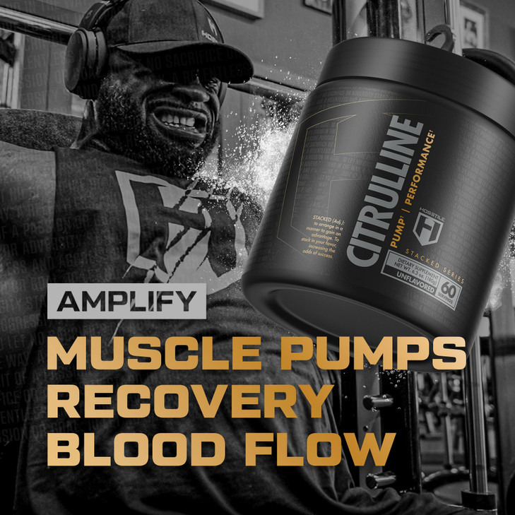 HOSSTILE Citrulline, Fermented L-Citrulline Powder, Nitric Oxide Pre Workout Supplement for Enhanced Blood Flow & Muscle Pumps, Vegan, Unflavored, 60