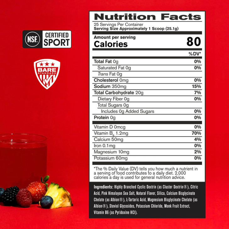 BARE PERFORMANCE NUTRITION, BPN G.1.M Go One More Sport, Endurance Training Fuel, Superior Carbohydrate & Electrolytes Powder Formula, Reduce Fatigue