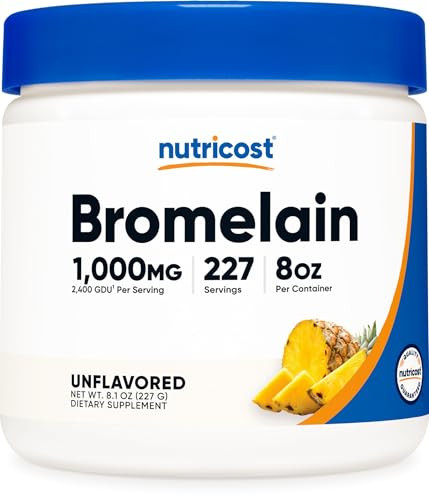 Nutricost Bromelain Powder 8 OZ - Non-GMO, Vegetarian, Gluten Free