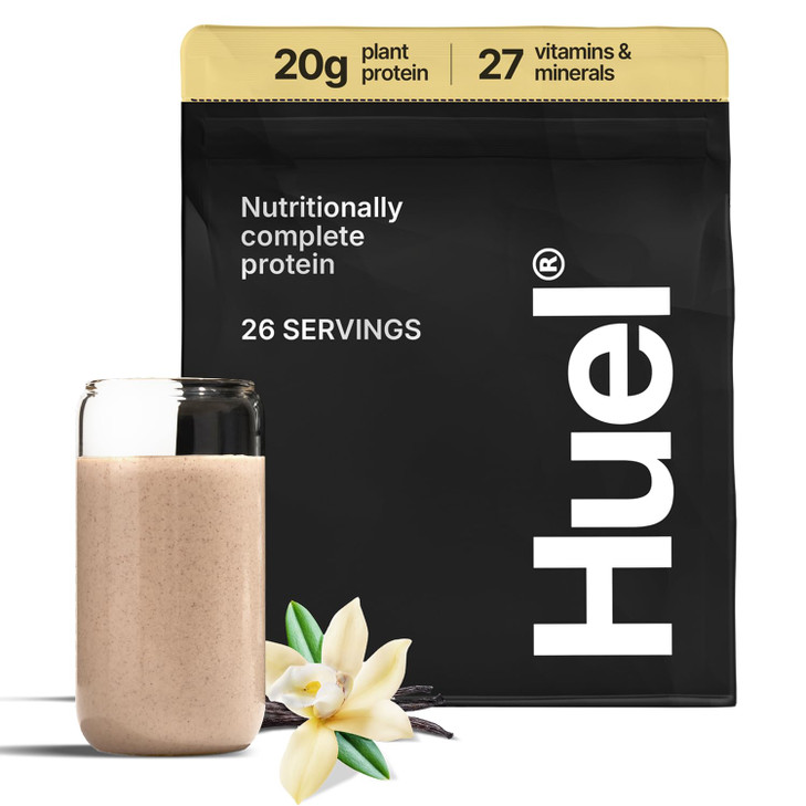 Huel Vegan Protein Powder | Vanilla | Complete Nutrition | 20g Protein Powder | 100% Plant-Based | 27 Vitamins & Minerals, Gluten Free, Non-GMO, Lact
