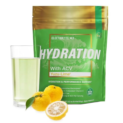 Essential Elements Hydration Packets - Yuzu Lime Pack - Sugar Free Electrolytes Powder Packets - 25 Stick Packs of Electrolytes Powder No Sugar - Hyd