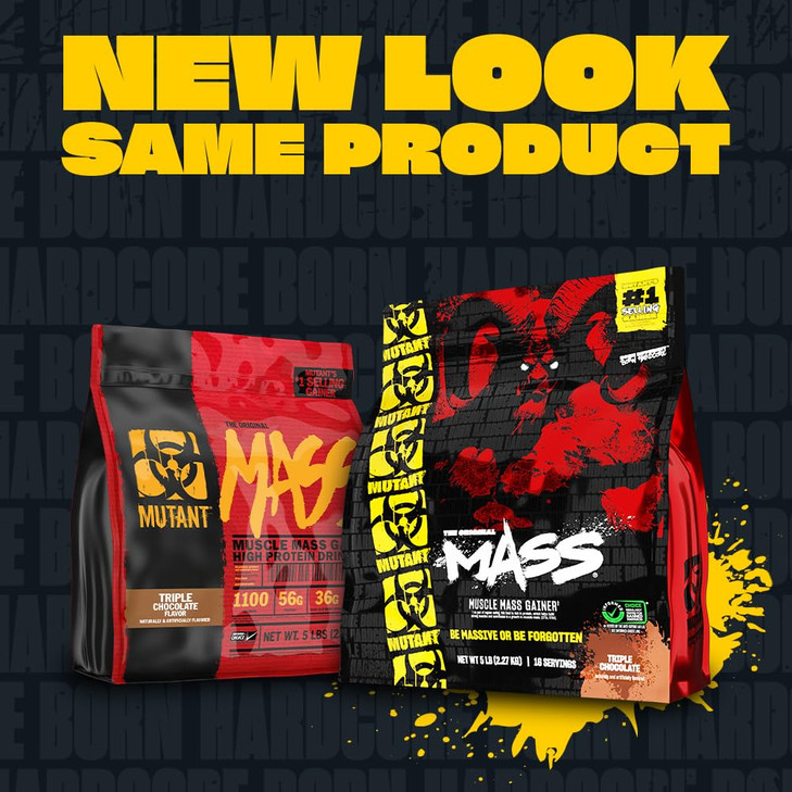 Mutant Mass | Weight Mass Gainer Protein Powder - high Calorie Protein Powder for Mass gain - Triple Chocolate - 5 Pound