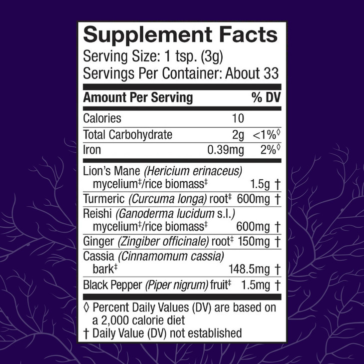 Host Defense MycoBotanicals Brain & Body* Powder - Digestive & Immune Support Supplement with Lion's Mane & Reishi Mushroom - Brain Supplement to Sup