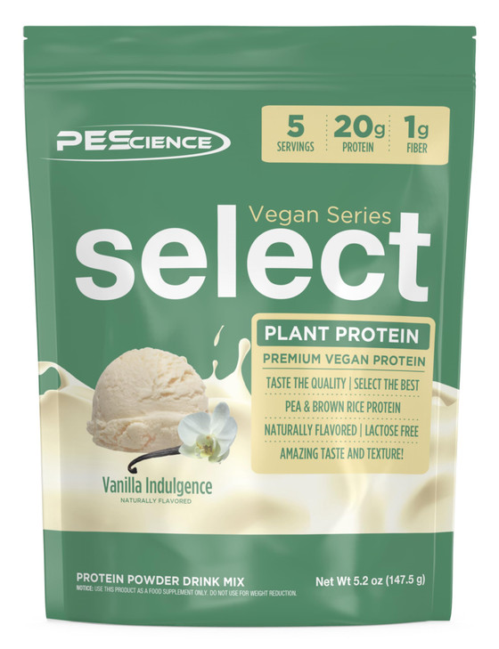 PEScience Select Vegan Protein Powder, Plant Based Protein Powder, Amazing Taste, Smooth Texture, Pea and Brown Rice Blend, Dairy Free, Lactose Free,