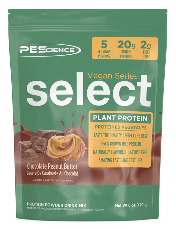 PEScience Select Vegan Protein Powder, Plant Based Protein Powder, Amazing Taste, Smooth Texture, Pea and Brown Rice Blend, Dairy Free, Lactose Free,