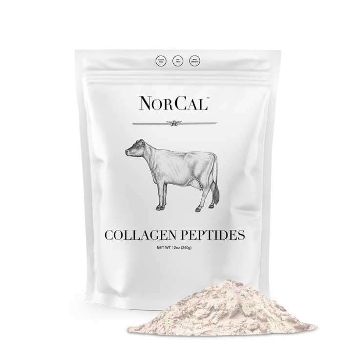Norcal Hydrolyzed Collagen Peptides, 12oz | 20g Protein, 0g Carbs/Fat | Grass-Fed Brazilian Cows | for Easy Mixing & Bioavailability | US GMP Certifi