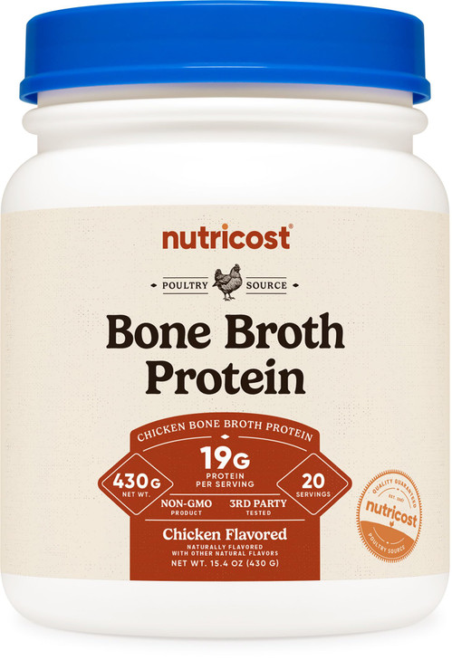 Nutricost Chicken Bone Broth Protein (Chicken Flavored, 20 Servings)