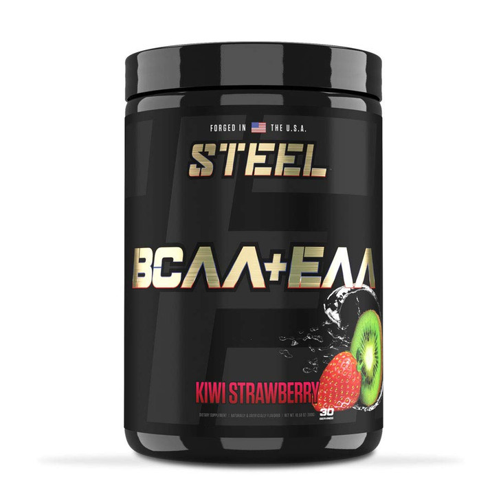 Steel Supplements | High Performance BCAA EAA Powder | Promotes Lean Muscle Growth and Workout Endurance | 2:1:1 Ratio to Recover Muscle Faster 30 Se