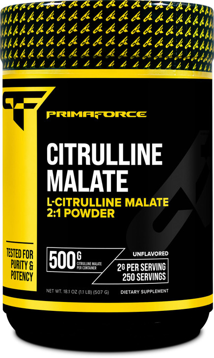 PrimaForce L-Citrulline Malate Powder, Unflavored, 500 Grams - Vegan, Non-GMO