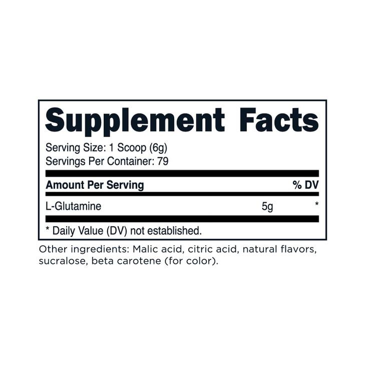 TransformHQ L-Glutamine Powder 500g (Tropical Whip) - Gluten Free, Non-GMO