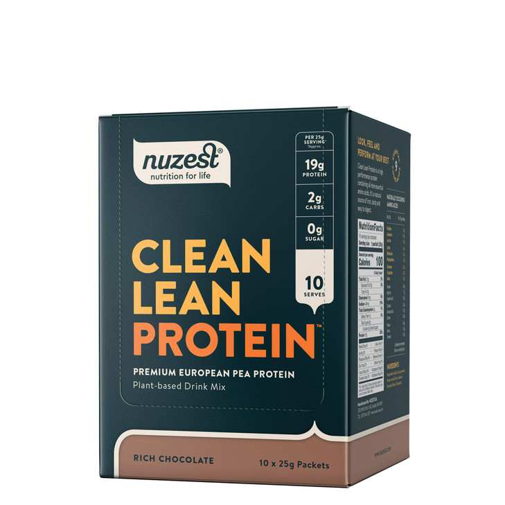 Nuzest - Pea Protein Powder - Clean Lean Protein, Premium Vegan Plant Based Protein Powder, Dairy Free, Gluten Free, GMO Free, Protein Shake, Rich Ch