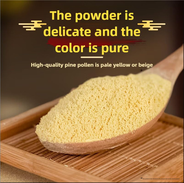 MOORCHOCO Pine Pollen Powder, Wild Harvested, 99% Cracked Cell Wall, 250g/8.81oz