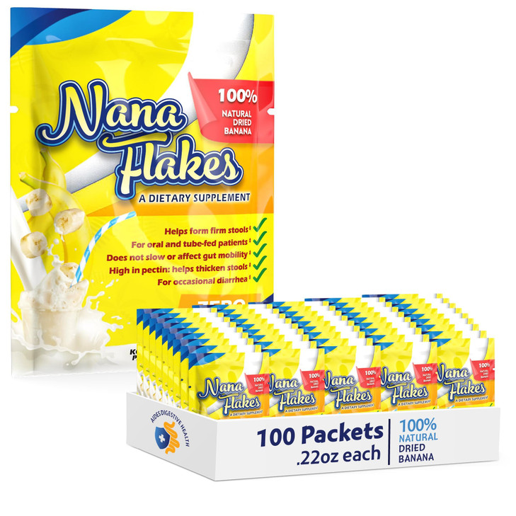 Nana Flakes 100% Pure Banana Flakes Medical Food Powder - Decrease Fat Intake & Natural Remedy for Diarrhea & Heart Burn - Great Source of Protein& F