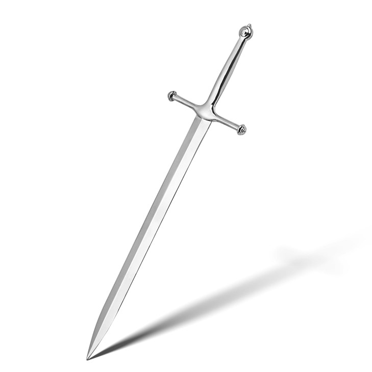 Ruksifg Silvery Metal Letter Opener Knife Sword Decorative Office Mail Supplies