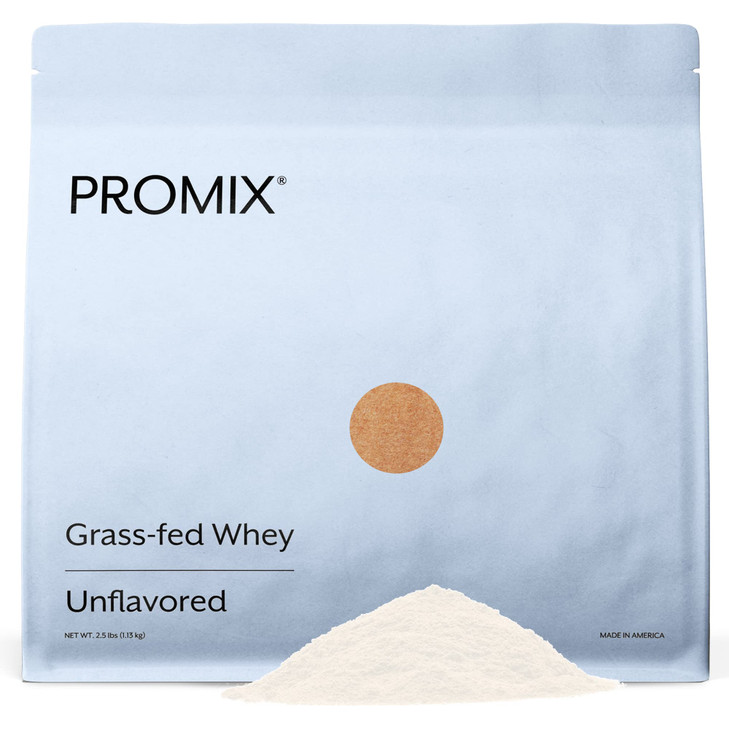 ProMix Nutrition Whey Protein Powder, Unflavored - Grass-Fed - ­Post Workout Fitness & Nutrition Shakes, Smoothies, Baking & Cooking Recipes - Gluten