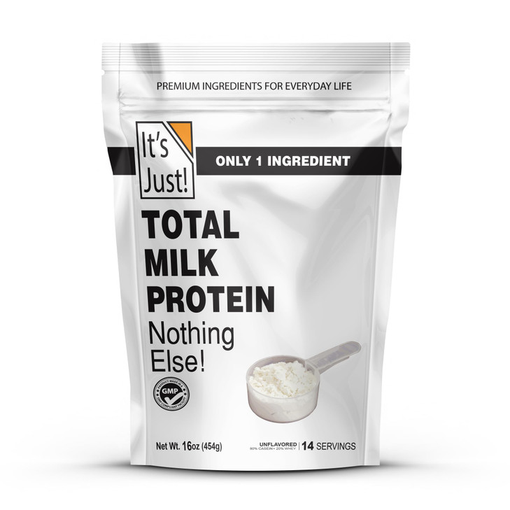 It's Just! - Total Milk Protein Concentrate Powder, GLP-1 Friendly, Naturally 80% Casein / 20% Whey, rBSH/RBST Hormone Free, No Added Sugar, MPC-85 (