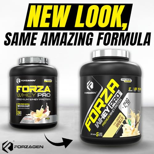 Forzagen Whey PRO Low Carb Protein Powder | 24g of Protein per Serving, No Added Sugar, Gluten Free, Premium Whey for Shakes & Mixes for Men & Women,