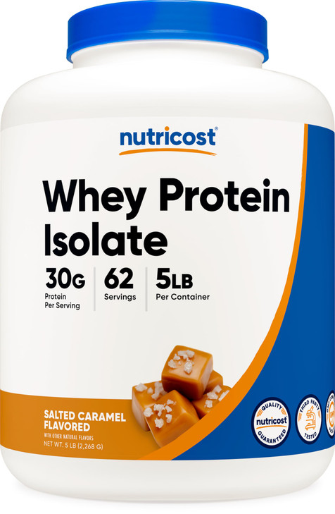 Nutricost Whey Protein Isolate (Salted Caramel, 5LBS)