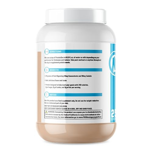 NutraOne ProteinOne Whey Protein Promote Recovery and Build Muscle with a Protein Shake Powder for Men & Women (Chocolate PB Cup - 2 LB)