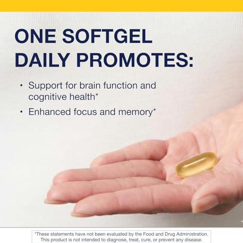 Metagenics OmegaGenics Fish Oil Neuro 1000 mg Omega Supplement for Brain Health & Function* - 750 mg DHA & 250 mg EPA - with No Fishy Taste - Sustain