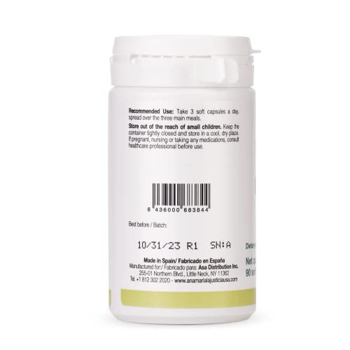 ANA MARIA LAJUSTICIA- COD Liver Oil - Rich in Omega-3 + Vitamins A, D & E. 30-Day Treatment Pack. Cardiovascular Health. Gluten Free.