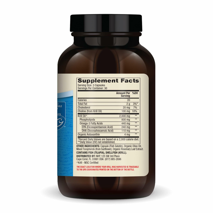 Dr. Mercola Antarctic Krill Oil Double Strength - 2,000 mg - Omega-3 Supplement with EPA & DHA - Supports Brain, Heart, Joint & Immune Health - GMO-F