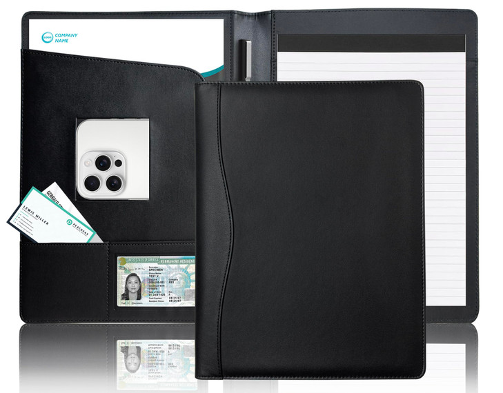 Padfolio Portfolio Organizer Legal Pad Holder Padfolio Folder Leather Portfolio Storage Clipboard Notepad with Cover for Letter Size A4 Writing Pad f