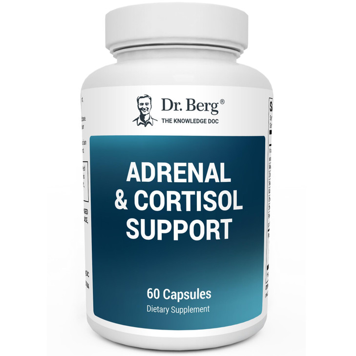Dr. Berg Adrenal & Cortisol Capsules - Adrenal Supplement & Cortisol Manager - Mood, Focus, Relaxation and Stress Support - Adrenal Supplements with