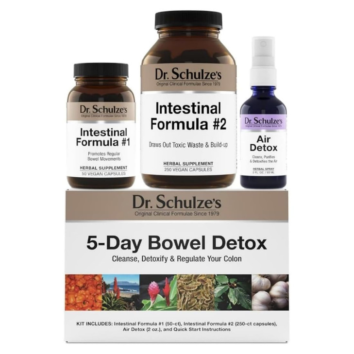 Dr. Schulze's 5-Day Bowel Detox - 5Day Cleanse Kit for a Gentle Bowel Reset - Supports Gut Health, Bloating & Easy Elimination - Natural, Clean Ingre