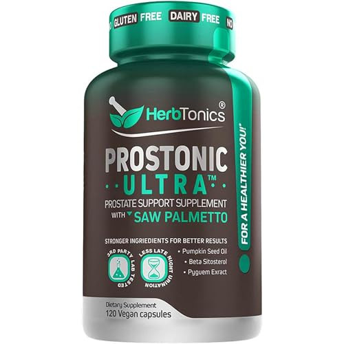 Dual Prostate & Hair Support for Men  Saw Palmetto, Beta-Sitosterol, Pumpkin Seed  Promotes Urinary Health & Natural DHT Blocking  120 Capsules