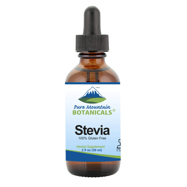 Liquid Stevia Drops  Alcohol Free and Kosher Sugar Substitute - 2oz Glass Bottle