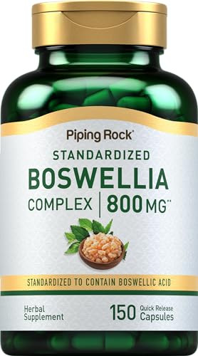 Piping Rock Boswellia Serrata Extract Capsules | 150 Count | with Boswellic Acid | Non-GMO, Gluten Free Supplement