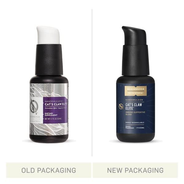 Quicksilver Scientific Nanoemulsified Cat's Claw - Liquid Immune Support Supplement with Uncaria tomentosa, 1000 IU Vitamin D + Monolaurin - Vegan +