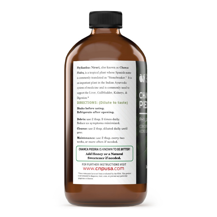 Chanca Piedra Organic Liquid Extract 16oz - Natural Stone Breaker Dissolver, Kidney Cleanse Support, Phyllanthus Niruri Concentrate Tincture, Alcohol