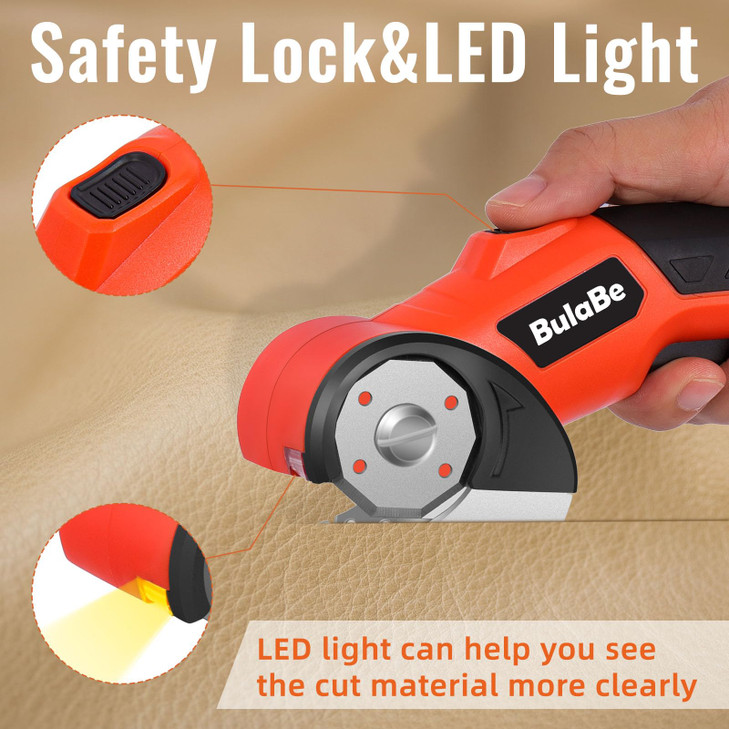 Cordless Electric Fabric Scissors,Cardboard Box Heavy Duty Scissor, carpet knife, Power Rotary Cutter,Rechargeable Sewing Shears, Suitable for Cloth,