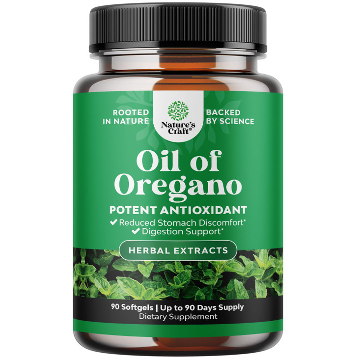 Wild Oil of Oregano Softgels - Gentle Detox for Immune Support - Concentrated Oregano Oil Softgels with Carvacrol 70% - Eases Digestion, Gut Balance