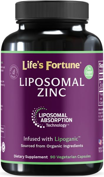Liposomal Pure Zinc Picolinate Supplement with Copper, Immune Support, Metabolism, and Skin Health | High Potency, for Adults Men & Women | Powerful