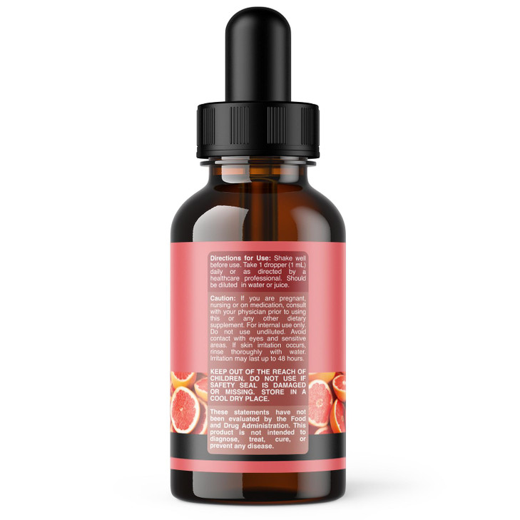 GSE Grapefruit Seed Extract Liquid - One Drop Daily - Super Concentrated Grape Seed Extract Liquid Drops Rich in Bioflavonoids & Polyphenols for Gut