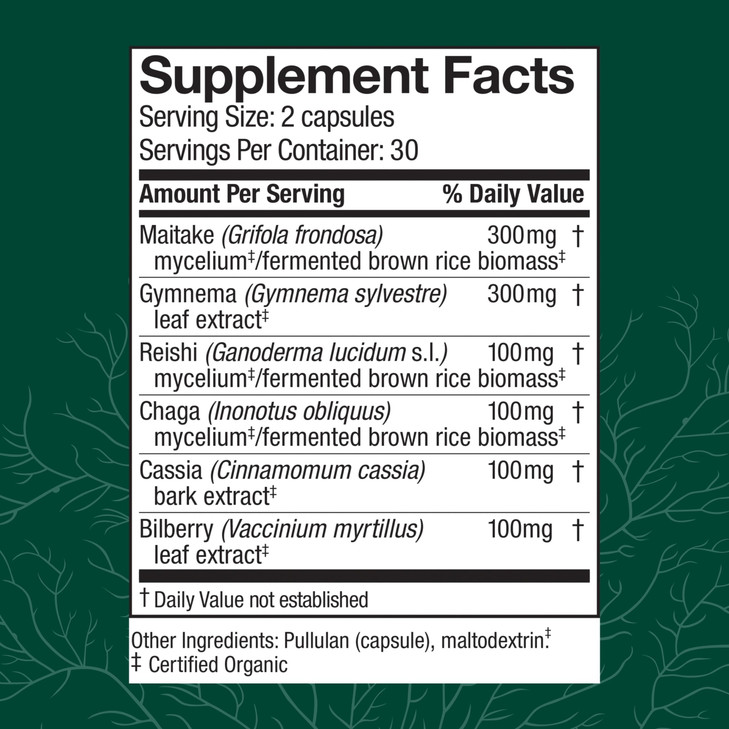 Host Defense MycoBotanicals Capsules - Herbal Supplement with Chaga, Reishi & Maitake Mushrooms - Mushroom Mycelium Supplement for Healthy Balance -