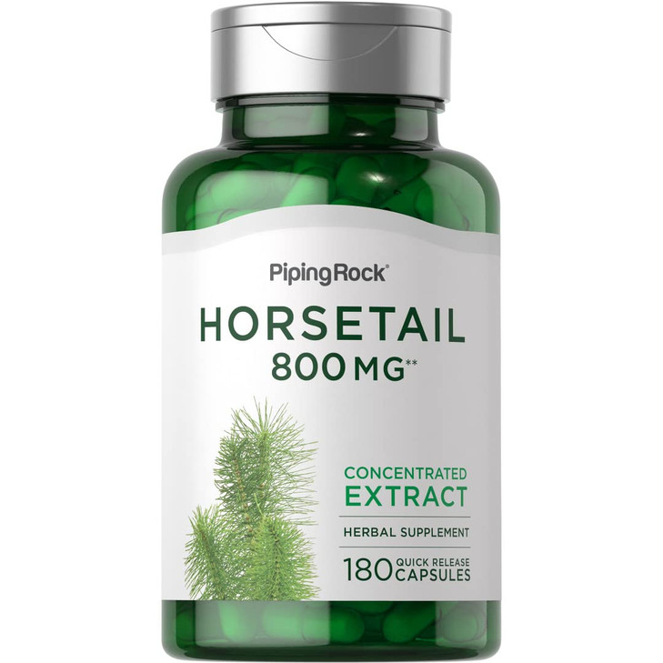 Piping Rock Horsetail Capsules | 180 Count | Herb Extract Supplement | Non-GMO, Gluten Free