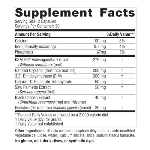 Nordic Naturals Menopause Support -Unflavored - 60 Capsules - Womens Hormone-Support Supplement for Menopause, Mood Balance & Hot-Flash Support - Pl