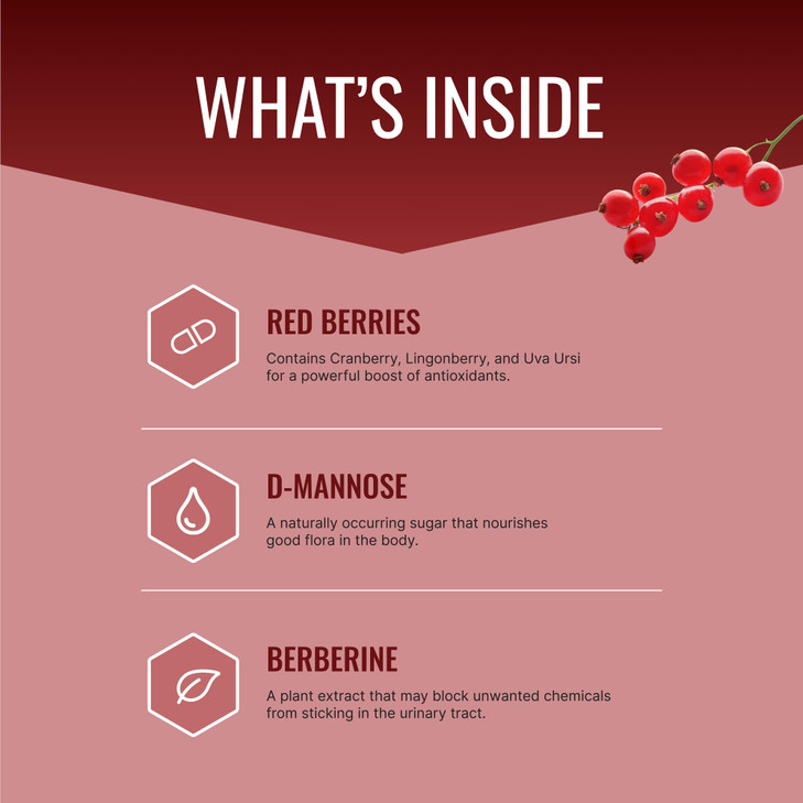 Approved Science® Uritrac - UTI Support - Cranberry, D-Mannose, Lingonberry - Vegan Friendly - 60 Capsules per Bottle - Pack of 2