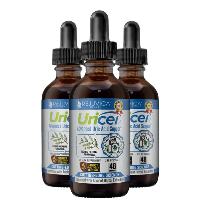 Rejuvica Health Uricel - Advanced Uric Acid Support & Cleanse Supplement - Liquid Delivery for Better Absorption - Tart Cherry, Chanca Piedra, Celery